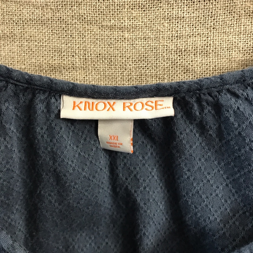 Embroidered Knox Rose Navy Blue Women's Boho Dress Size XXL - Picture 4 of 5